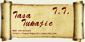 Tasa Tupajić vizit kartica